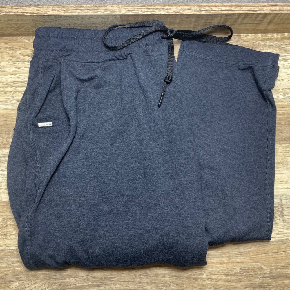 Vuori Ponto Performance Pant Mens Large Charcoal Heather Navy V418 DreamKnit